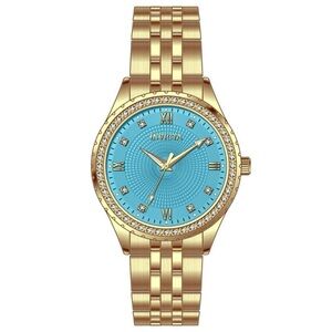 NIB INVICTA Wildflower Women’s Watch - 33mm, Gold & Tiffany Blue (69232)
